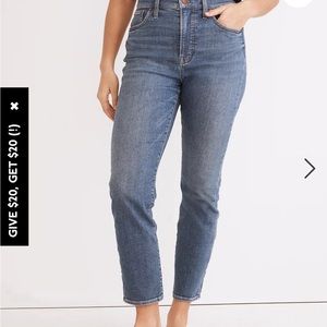 Madewell perfect vintage jean